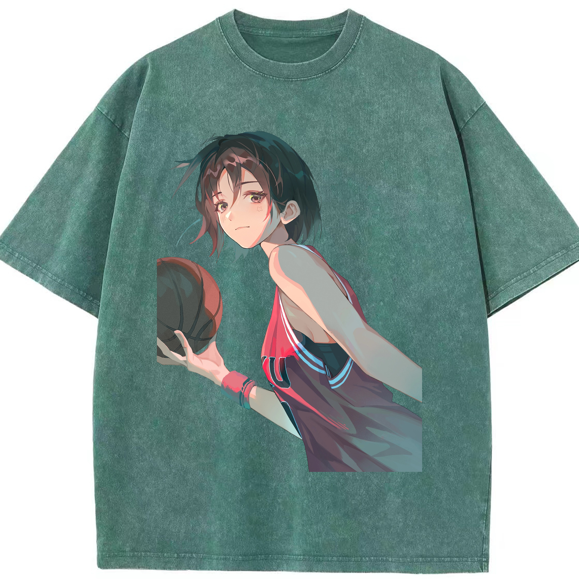 （画像用） SLAM DUNK／スラムダンク 綿100% ヴィンテージ風 半袖Tシャツ（フロントプリント）